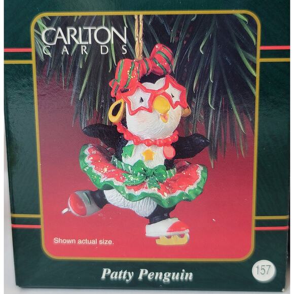 VTG Penguin Lot Ornaments Figurines Earrings Christmas Variety Y2K Hallmark GUC - Picture 3 of 16